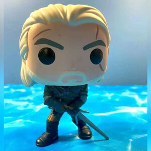 The Witcher 3 Wild Hunt- Geralt of Rivia (The White Wolf, Gwynbleidd) Funko Pop!